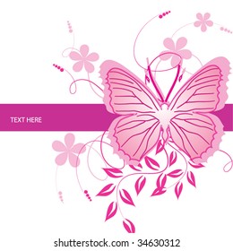 Abstract flowers background with place for your text