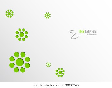Abstract flowers background with place for your text