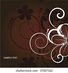Abstract flowers background with place for your text