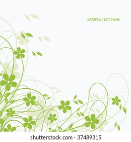 Abstract flowers background with place for your text