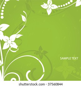 Abstract flowers background with place for your text