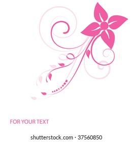 Abstract flowers background with place for your text