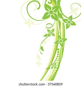 Abstract flowers background with place for your text