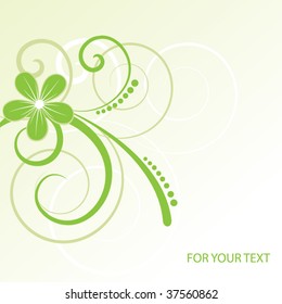 Abstract flowers background with place for your text