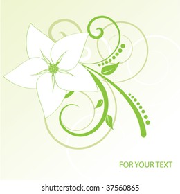 Abstract flowers background with place for your text
