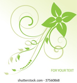 Abstract flowers background with place for your text