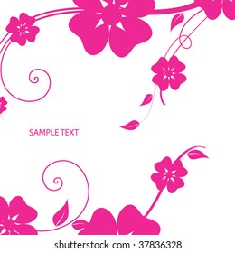 Abstract flowers background with place for your text