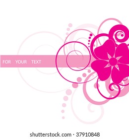 Abstract flowers background with place for your text