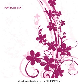 Abstract flowers background with place for your text