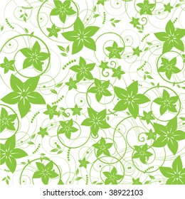Abstract flowers background with place for your text