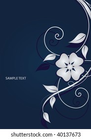 Abstract flowers background with place for your text