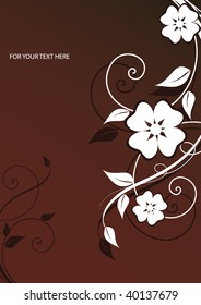 Abstract flowers background with place for your text