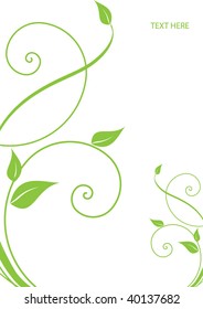 Abstract flowers background with place for your text