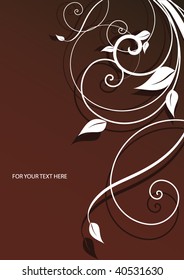Abstract flowers background with place for your text
