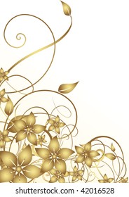 Abstract flowers background with place for your text