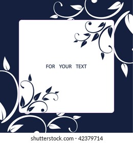 Abstract flowers background with place for your text
