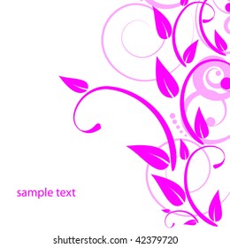 Abstract flowers background with place for your text