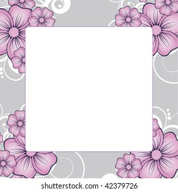 Abstract flowers background with place for your text