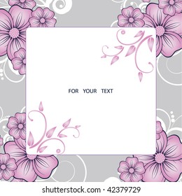 Abstract flowers background with place for your text