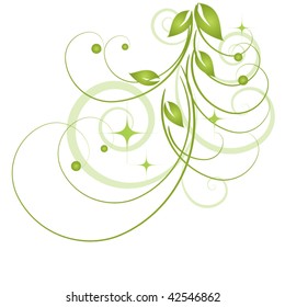 Abstract flowers background with place for your text