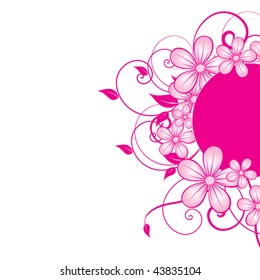 Abstract flowers background with place for your text