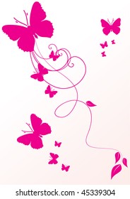 Abstract flowers background with place for your text