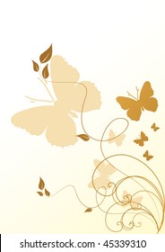 Abstract flowers background with place for your text
