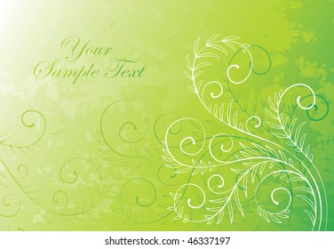 Abstract flowers background with place for your text