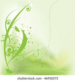 Abstract flowers background with place for your text