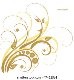 Abstract flowers background with place for your text