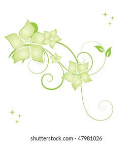 Abstract flowers background with place for your text