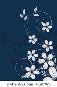 Abstrakte Blumen, Hintergrund mit Platz für Ihren Text