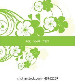 Abstract flowers background with place for your text