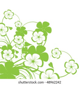 Abstract flowers background with place for your text