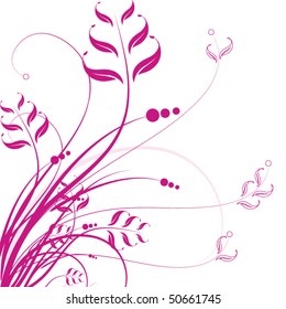 Abstract flowers background with place for your text