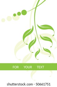 Abstract flowers background with place for your text