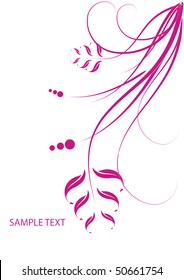Abstract flowers background with place for your text