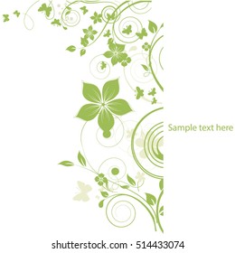 Abstract flowers background with place for your text