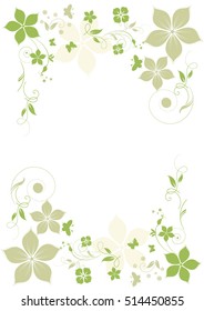 Abstract flowers background with place for your text