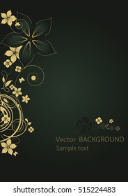 Abstract flowers background with place for your text
