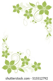 Abstract flowers background with place for your text