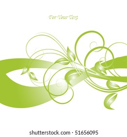 Abstract flowers background with place for your text