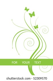 Abstract flowers background with place for your text