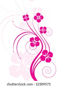 Abstract flowers background with place for your text