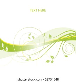 Abstract flowers background with place for your text
