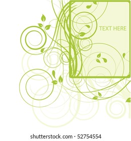 Abstract flowers background with place for your text