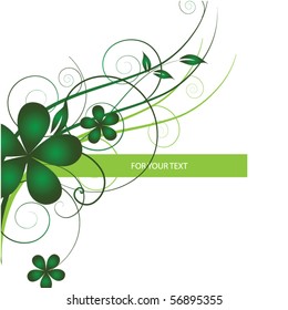 Abstract flowers background with place for your text