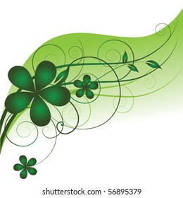 Abstract flowers background with place for your text