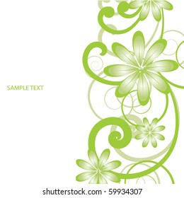 Abstract flowers background with place for your text