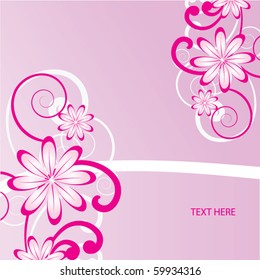 Abstract flowers background with place for your text